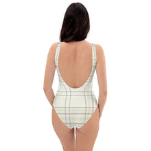 Load image into Gallery viewer, One-Piece Swimsuit O&#39;Lo Tan Plaid
