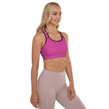 Load image into Gallery viewer, Padded Sports Bra (Deep Cerise)
