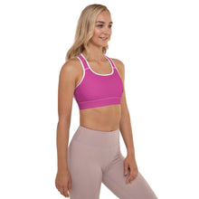 Load image into Gallery viewer, Padded Sports Bra (Deep Cerise)
