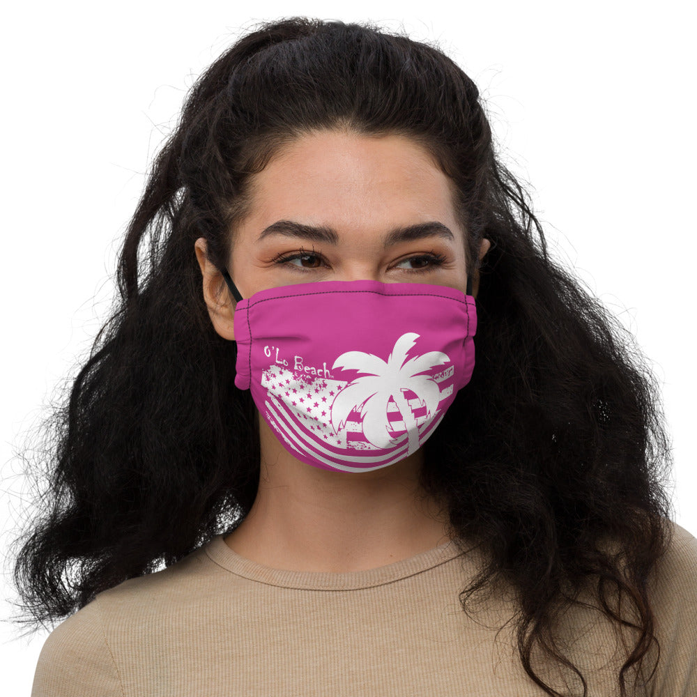 Premium face mask American Palm (Pink)