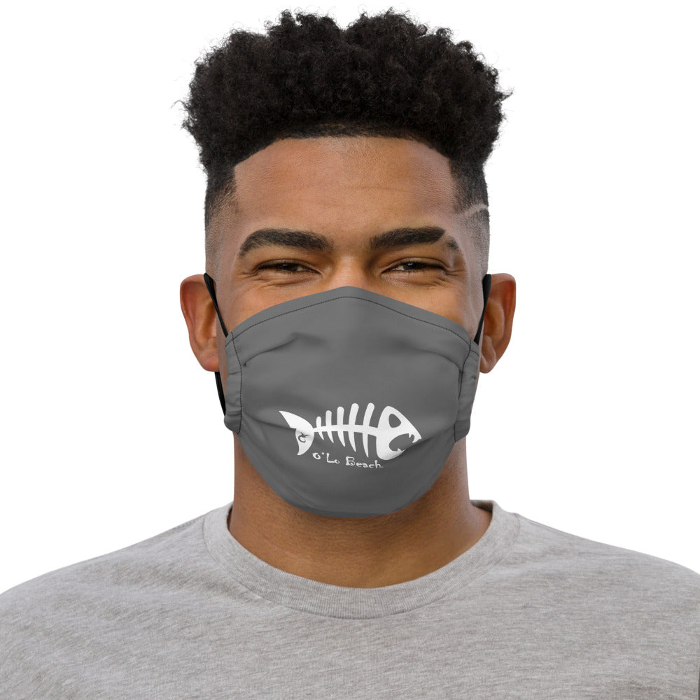 Premium face mask Fish Bone (Grey)