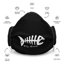 Load image into Gallery viewer, Premium face mask Fish Bone (Black)
