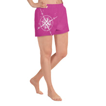 Load image into Gallery viewer, Women&#39;s Athletic Short Shorts Compass (Pink)
