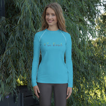 Load image into Gallery viewer, Women&#39;s Rash Guard (Blue)
