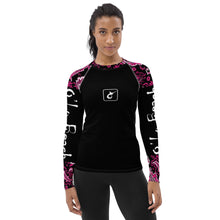 Load image into Gallery viewer, Women&#39;s Rash Pink/Black Paisley
