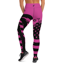 Load image into Gallery viewer, Yoga Leggings American Palm (Pink)
