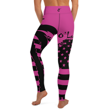 Load image into Gallery viewer, Yoga Leggings American Palm (Pink)
