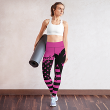 Load image into Gallery viewer, Yoga Leggings American Palm (Pink)
