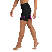 Load image into Gallery viewer, Yoga Shorts Hibiscus (Black)
