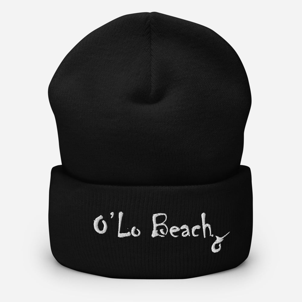 O'Lo Beach Cuffed Beanie (White)