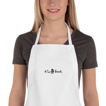 Load image into Gallery viewer, Embroidered Apron Bones (White)
