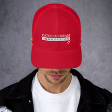 Load image into Gallery viewer, Catch-A-Dream Trucker Cap (White Wordmark)
