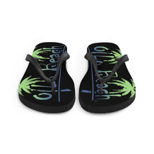Load image into Gallery viewer, Flip-Flops 2 Palms (Black)
