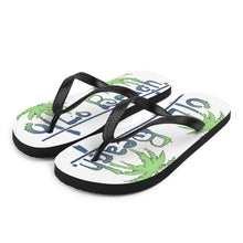 Load image into Gallery viewer, Flip-Flops 2 Palms White
