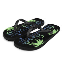 Load image into Gallery viewer, Flip-Flops 2 Palms (Black)
