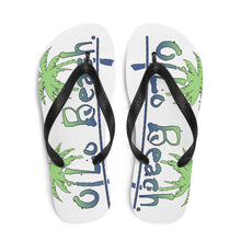Load image into Gallery viewer, Flip-Flops 2 Palms White
