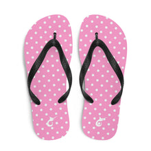 Load image into Gallery viewer, Flip-Flops Polka Pink/White
