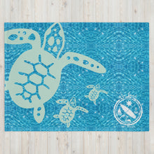 Load image into Gallery viewer, Throw Blanket Sea Turtle
