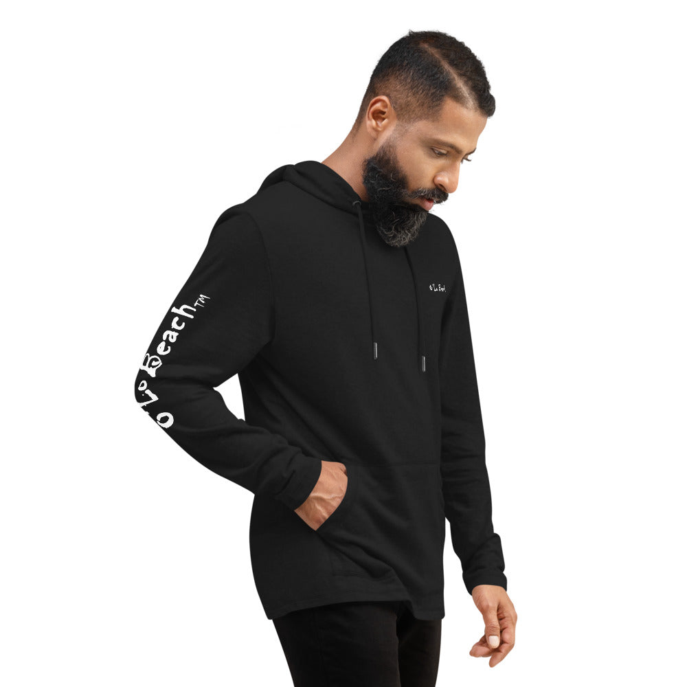 Unisex Lightweight Hoodie O'Lo Beach (Black)