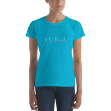 Load image into Gallery viewer, Women&#39;s short sleeve t-shirt Blue O&#39;Lo
