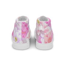 Load image into Gallery viewer, Women’s high top Floral canvas shoes

