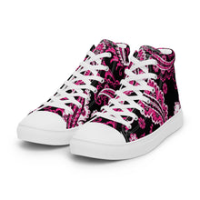 Load image into Gallery viewer, Women’s high top Paisley canvas shoes
