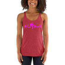 Load image into Gallery viewer, Women&#39;s Racerback Tank Palm (Pink)
